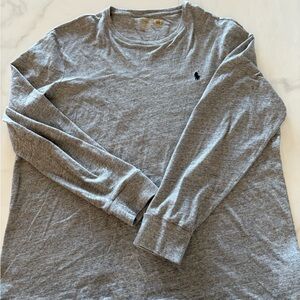 Polo by Ralph Lauren Gray Custom xl Blue Pony